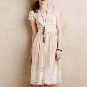 Moulinette Soeurs Cream Dress 12 Anthropologie
